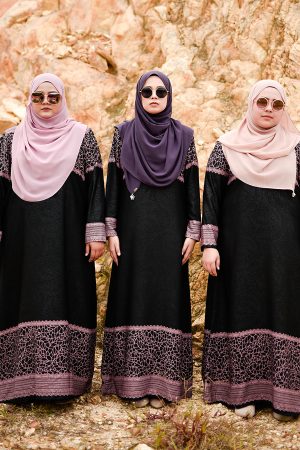 Abaya Raudhah - Purple Plum