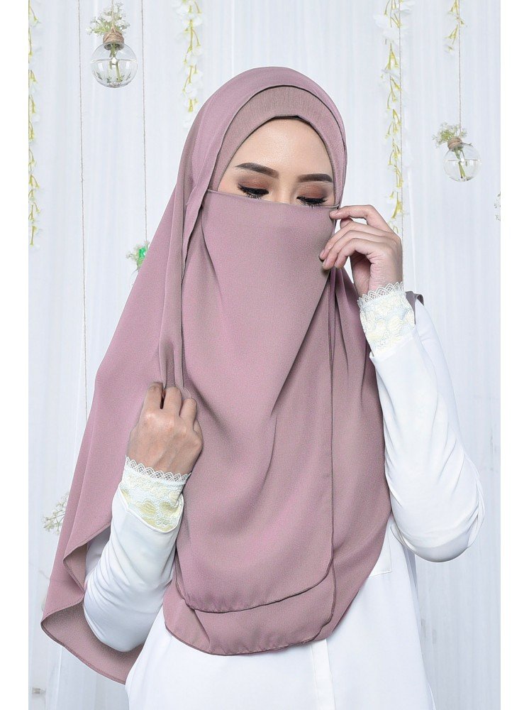  Purdah  Maryam Dusty Pink MuslimahClothing Com