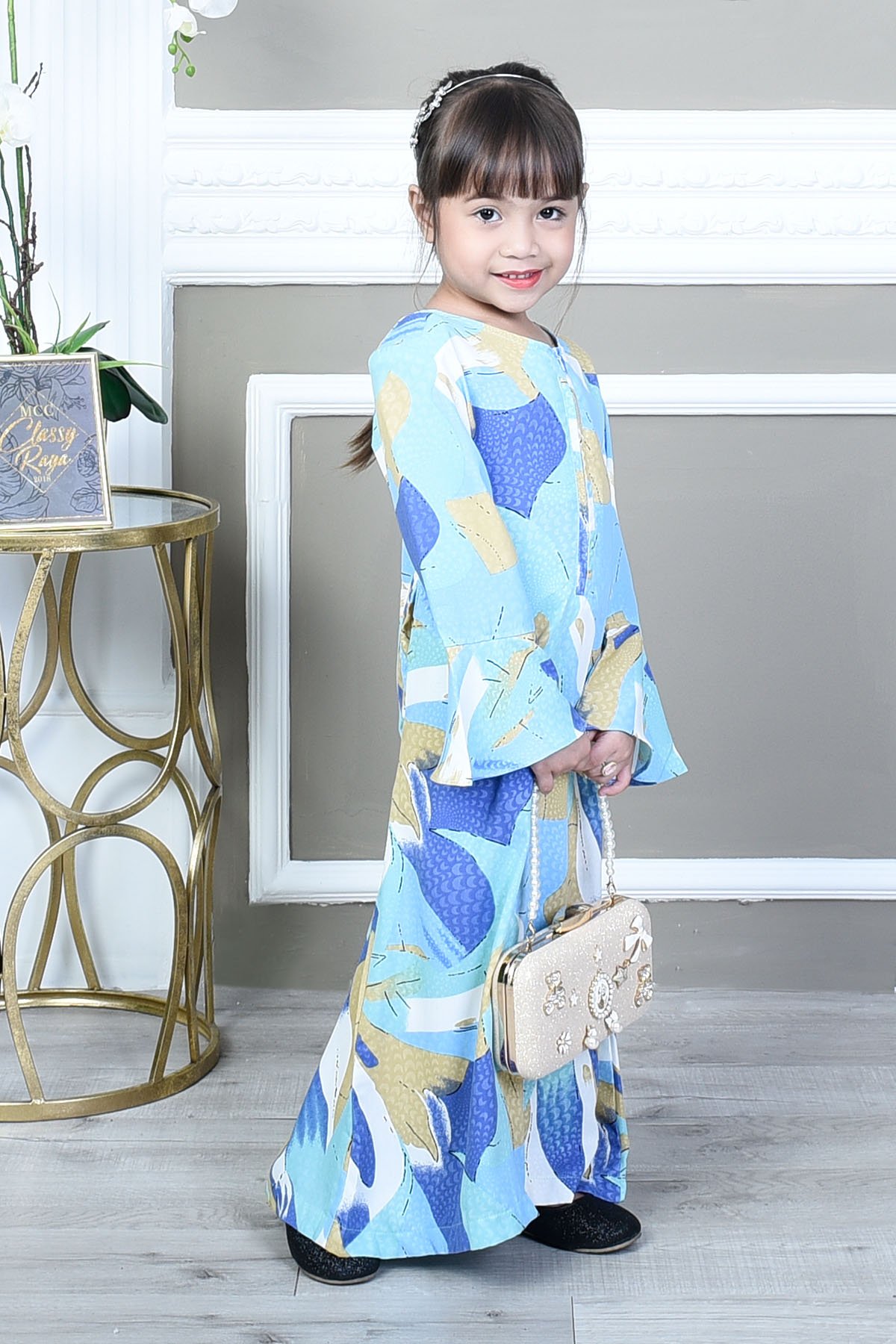 Abaya Barbie Faizah Kids - Sea Green