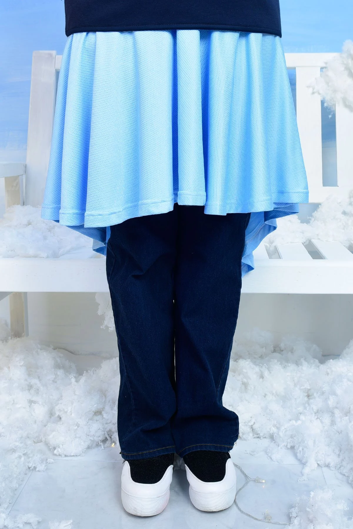 Skirt Mini Aifa (Blouse Extender) - Sky Blue