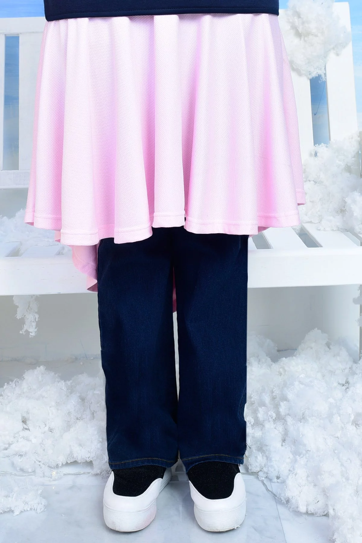 Skirt Mini Aifa (Blouse Extender) - Pearl Pink