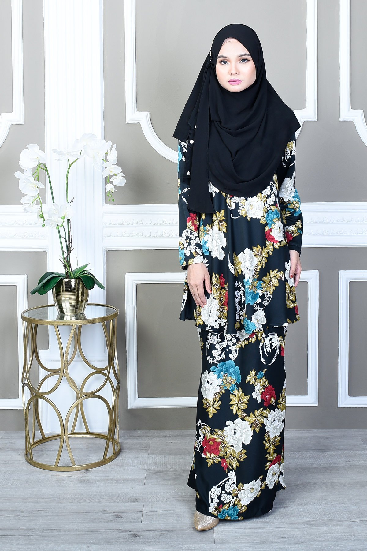 Baju Kurung Barbie Nabila - Jasmine Black