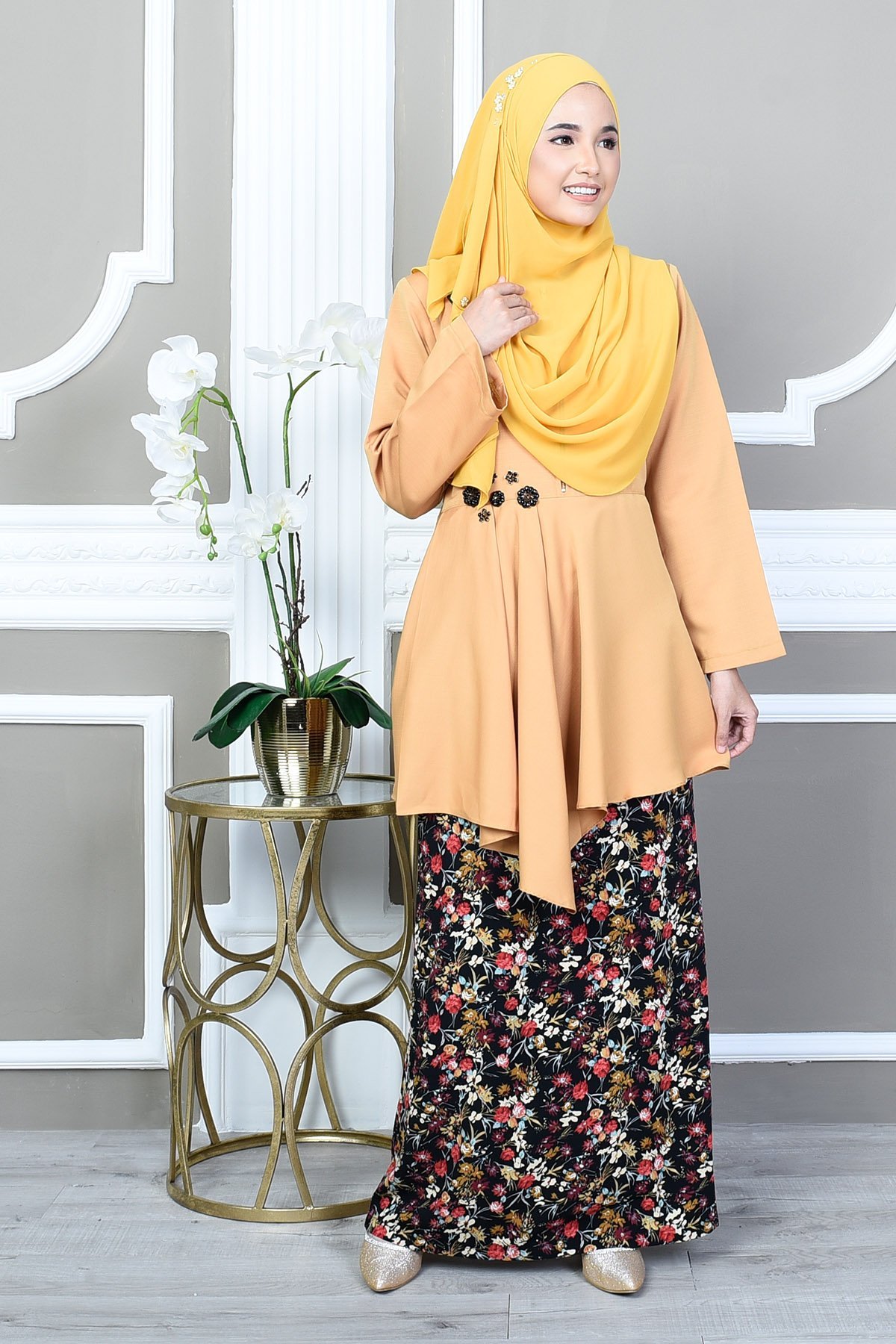 Baju Kurung Seroja - Honeycomb