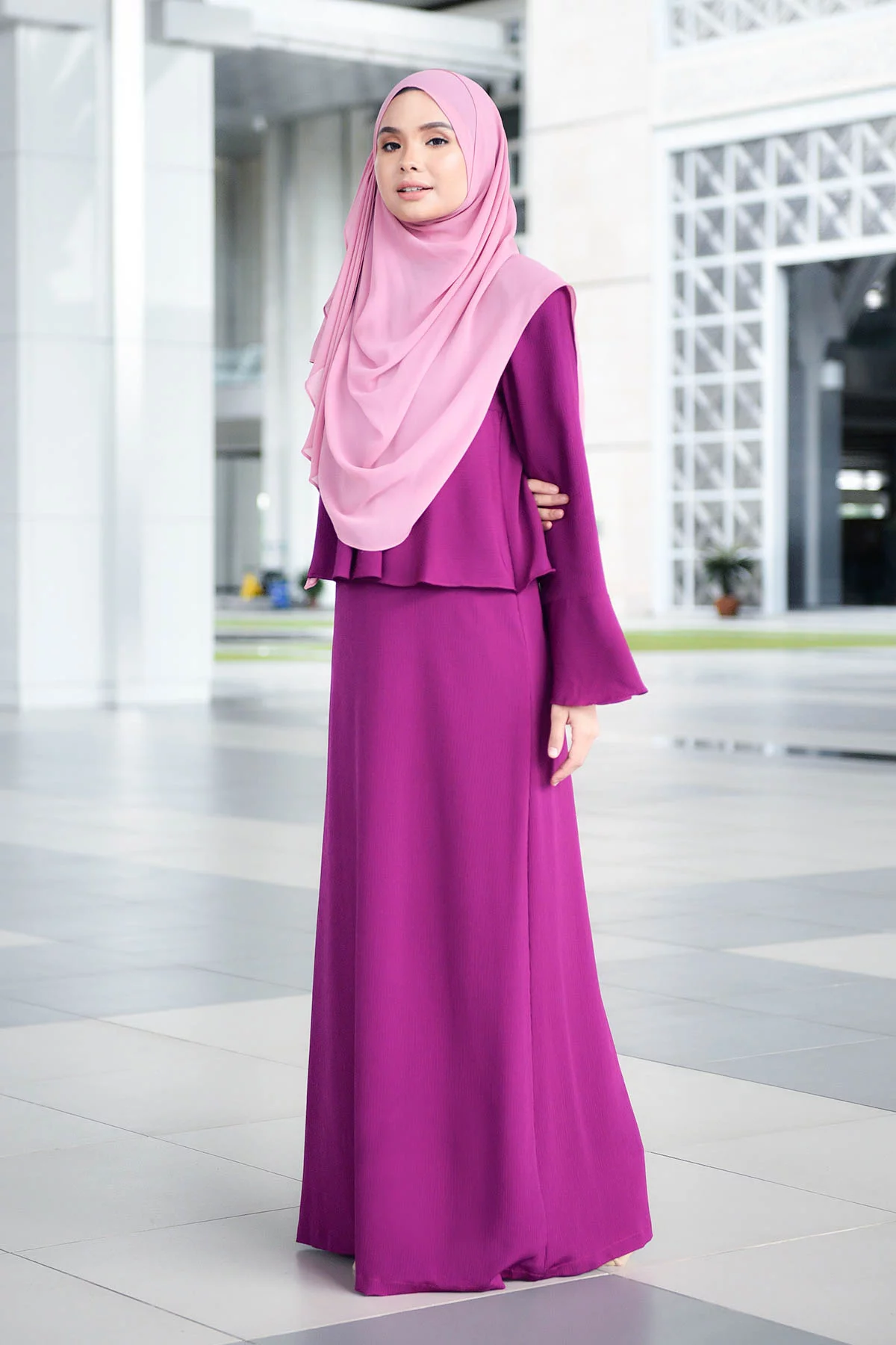 Abaya Alifa - Royal Purple
