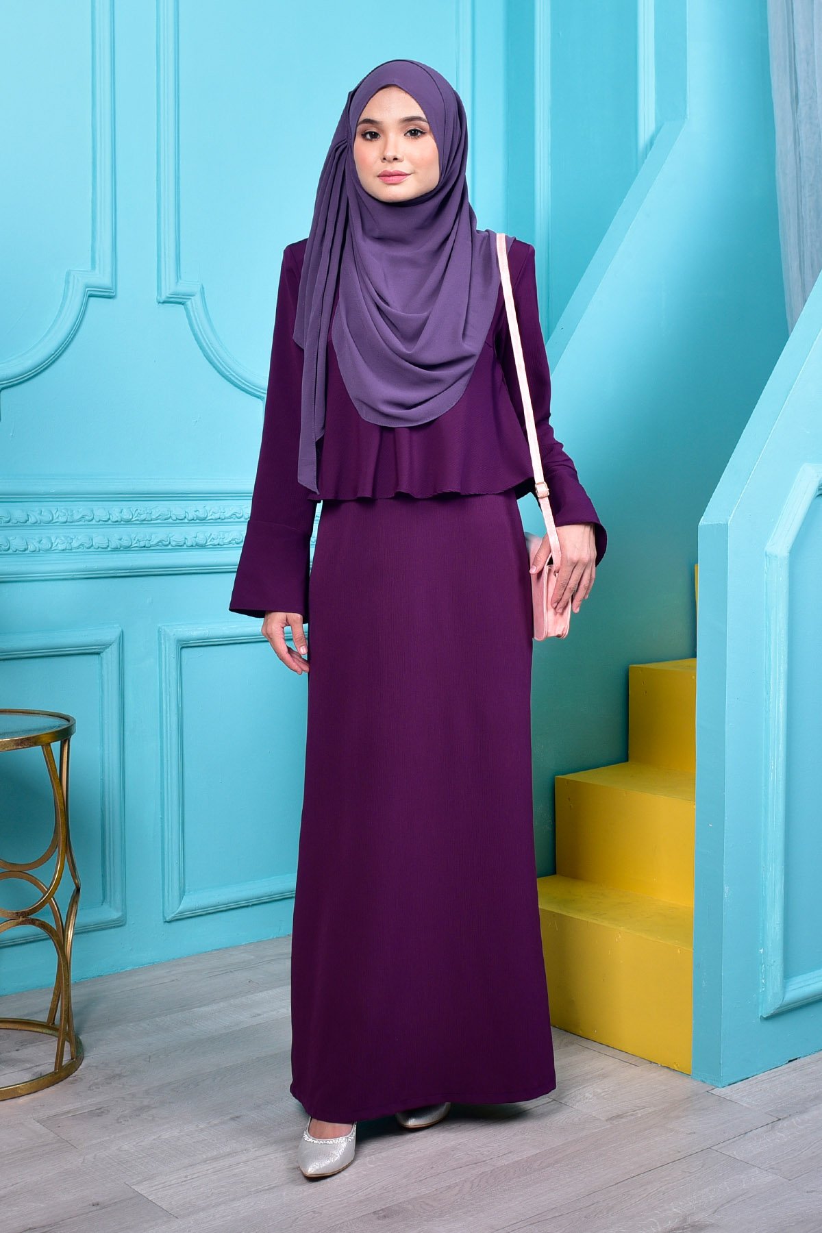 Abaya Alifa – Ribena Purple – MuslimahClothing.Com