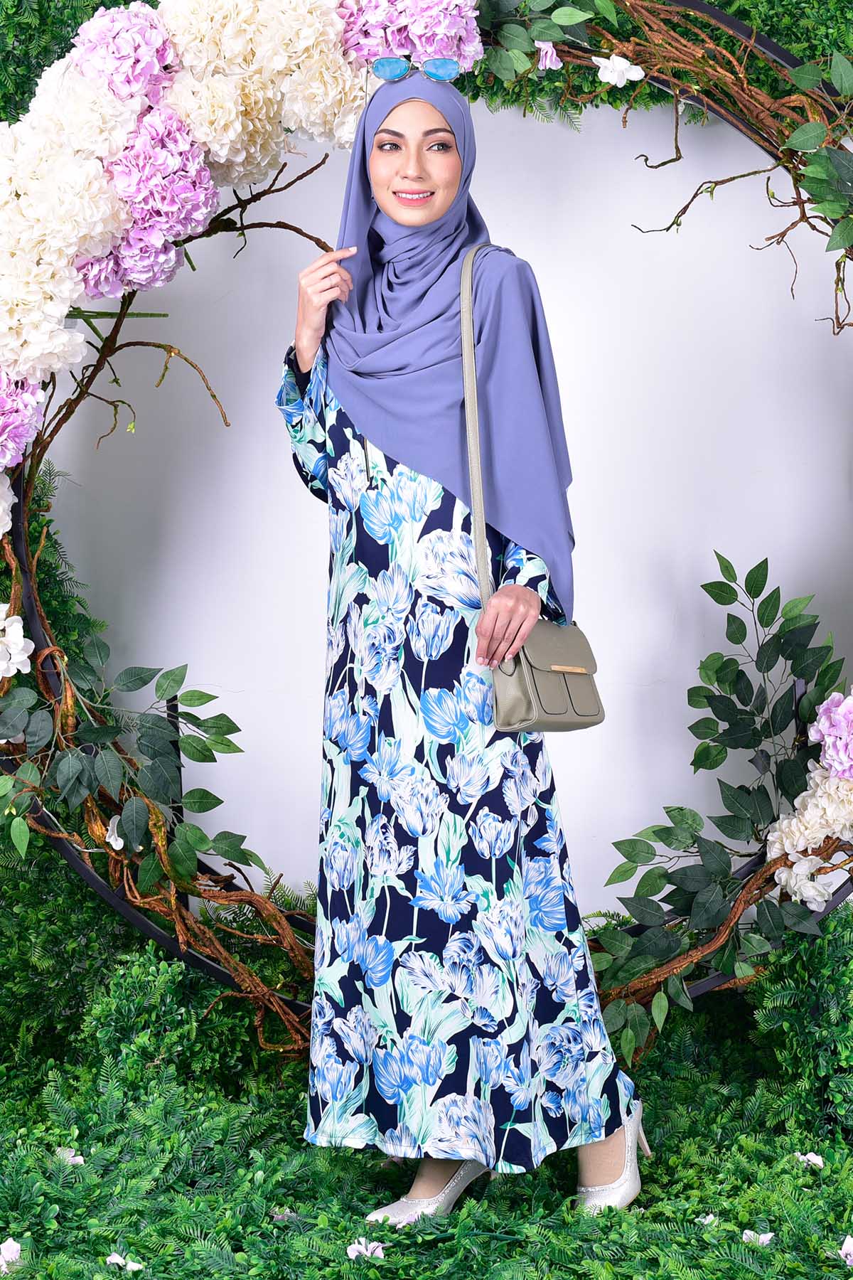 Abaya Ranaa - Peony Blue