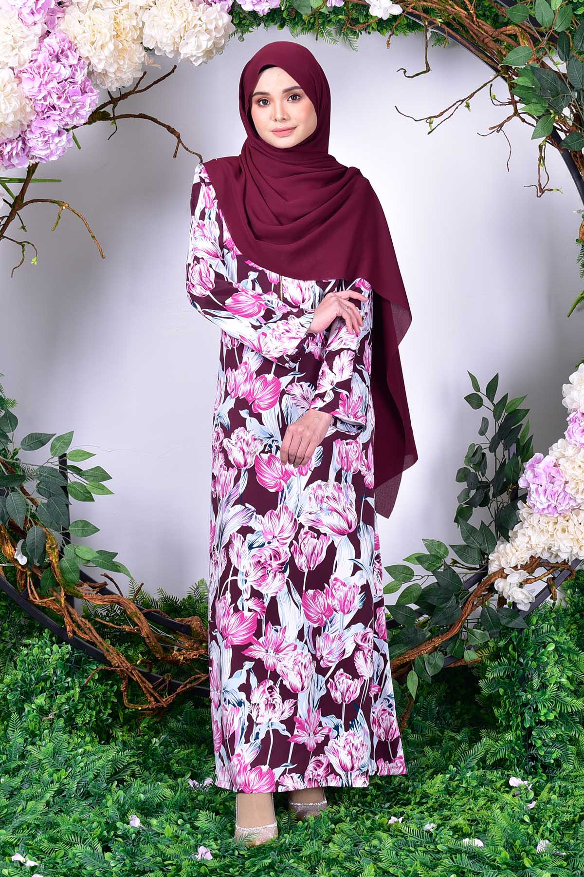 Abaya Ranaa - Peony Pink