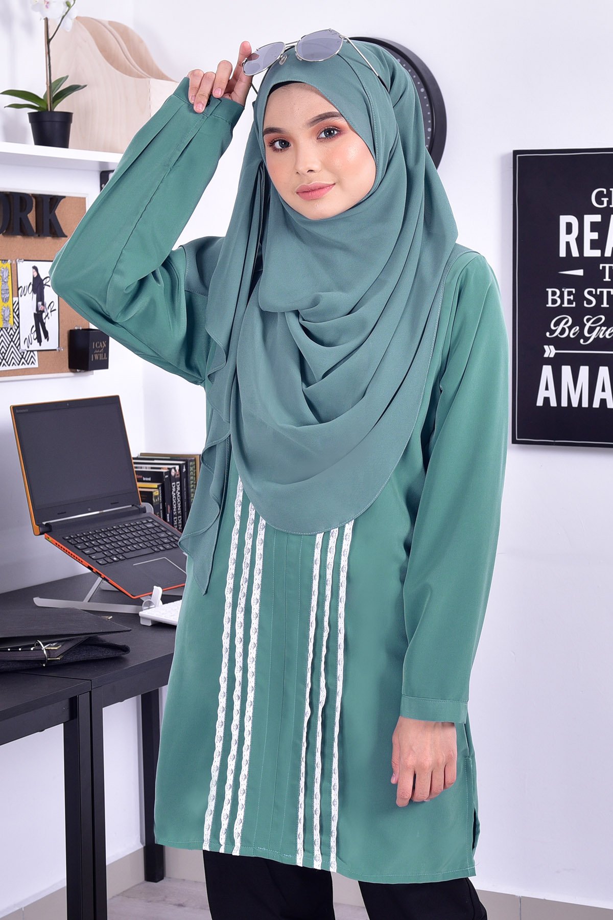 Blouse Verona Lace - Green