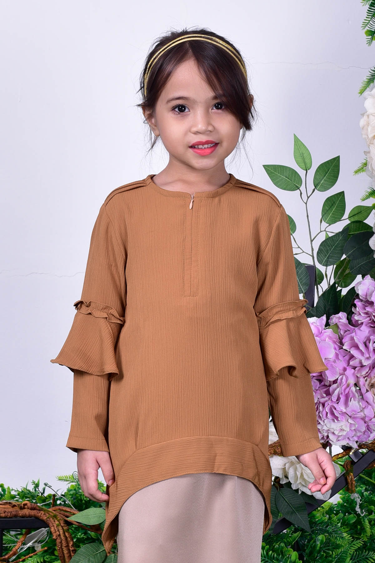 Blouse Beth Kids - Cinnamon Brown