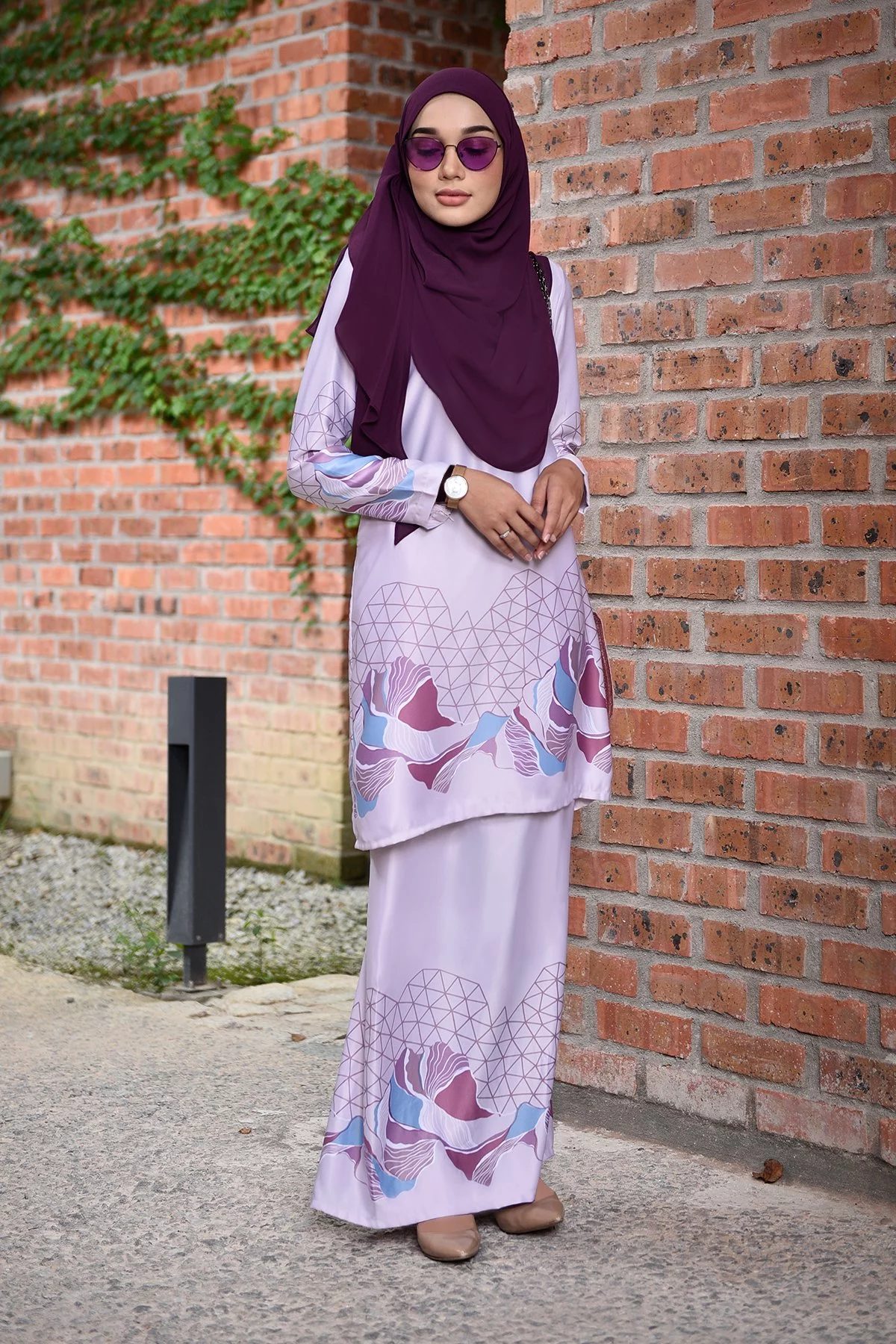 Baju Kurung Darissa - Lilac