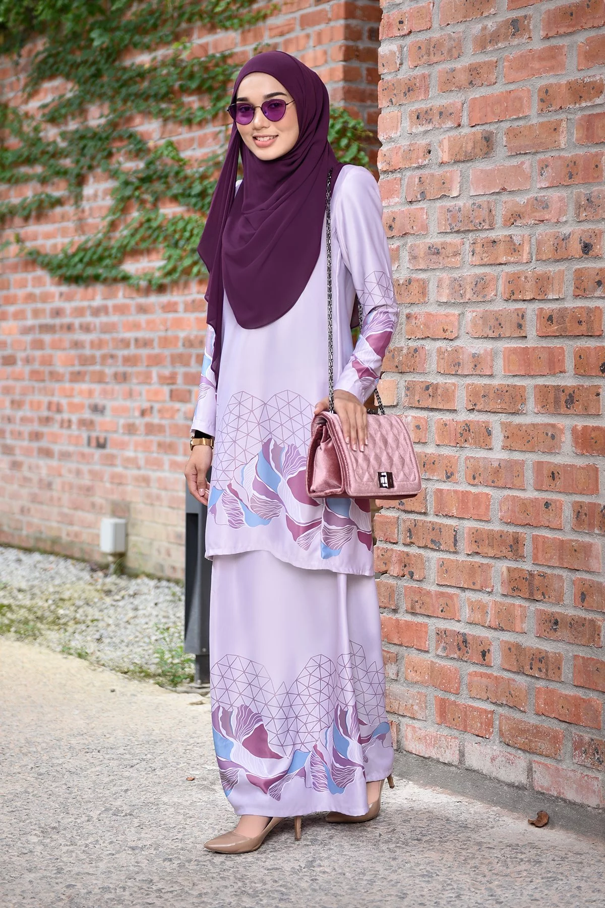 Baju Kurung Darissa - Lilac