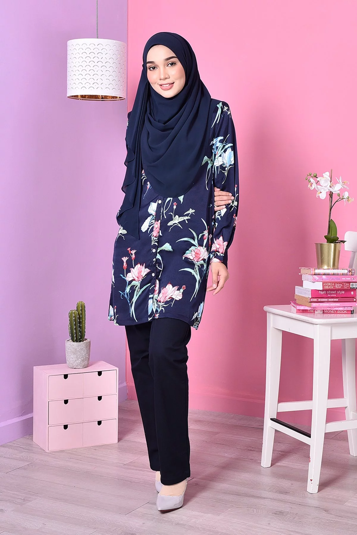 Blouse Merlin - Blue Floral