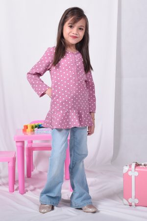 Tunic Ruffle Shiha Kids - Pink