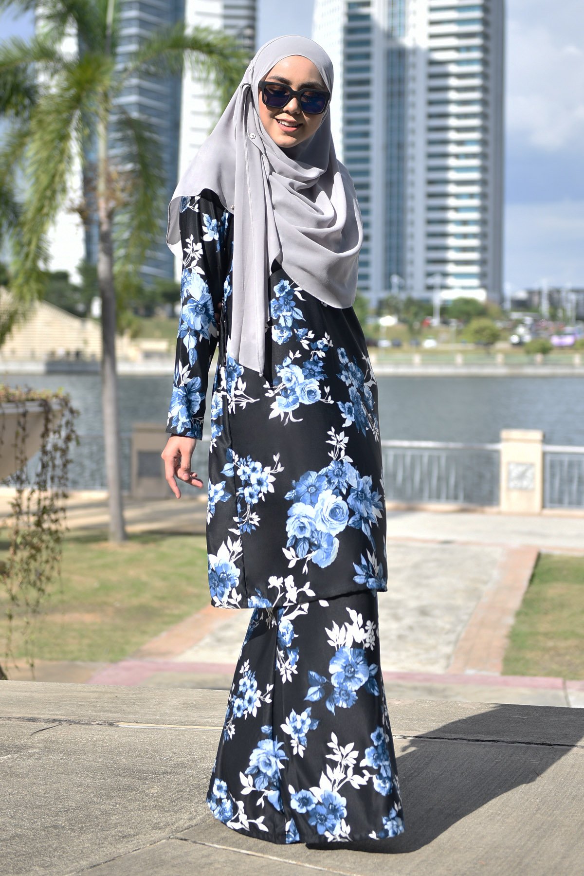 Baju Kurung Fasha - Blue