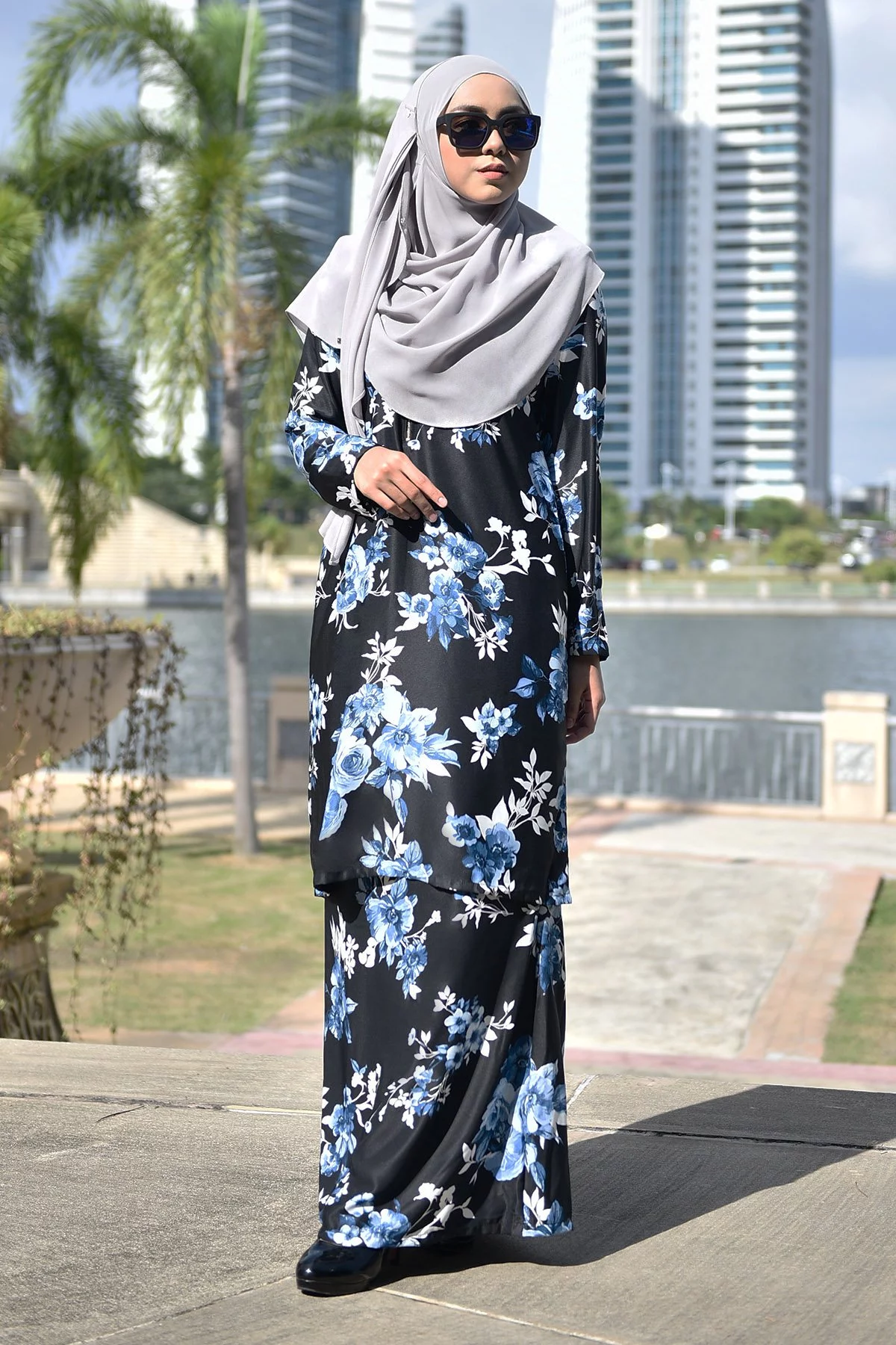 Baju Kurung Fasha - Blue