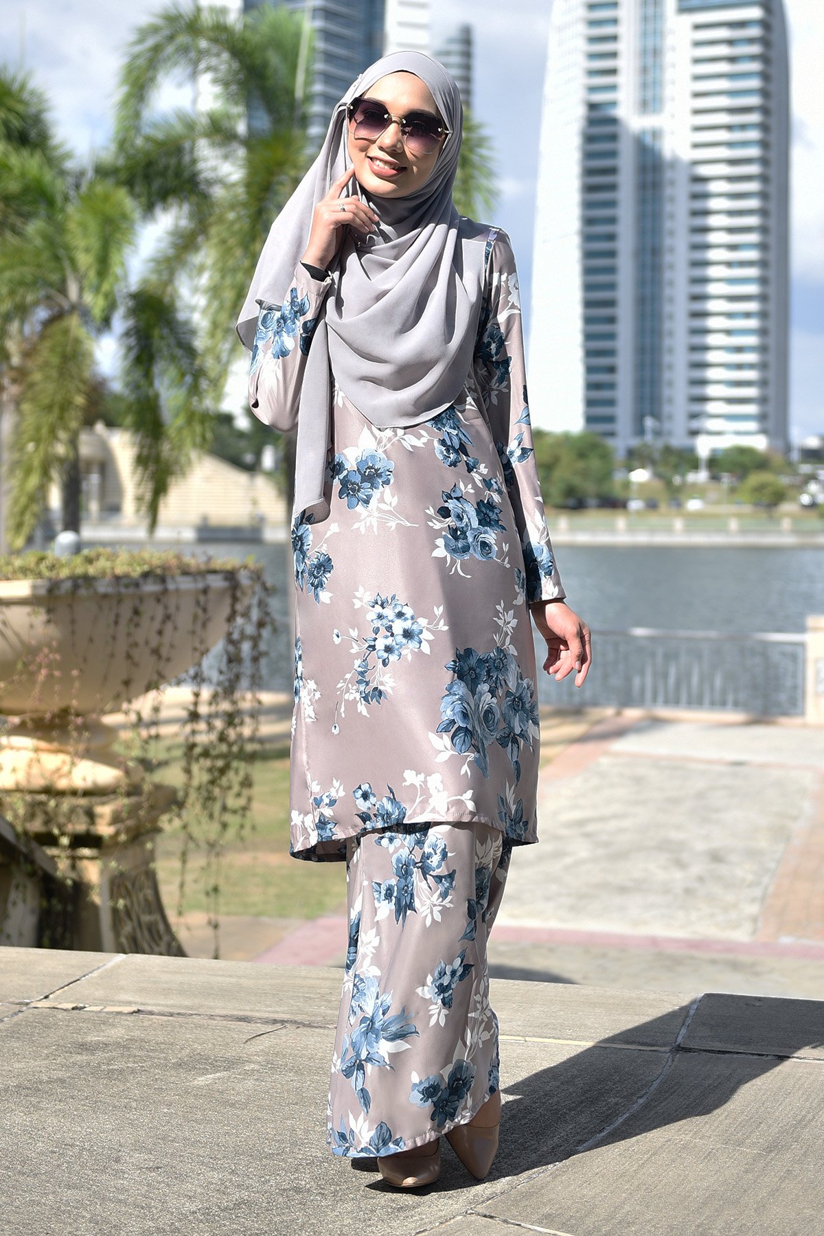 Baju Kurung Fasha - Brown