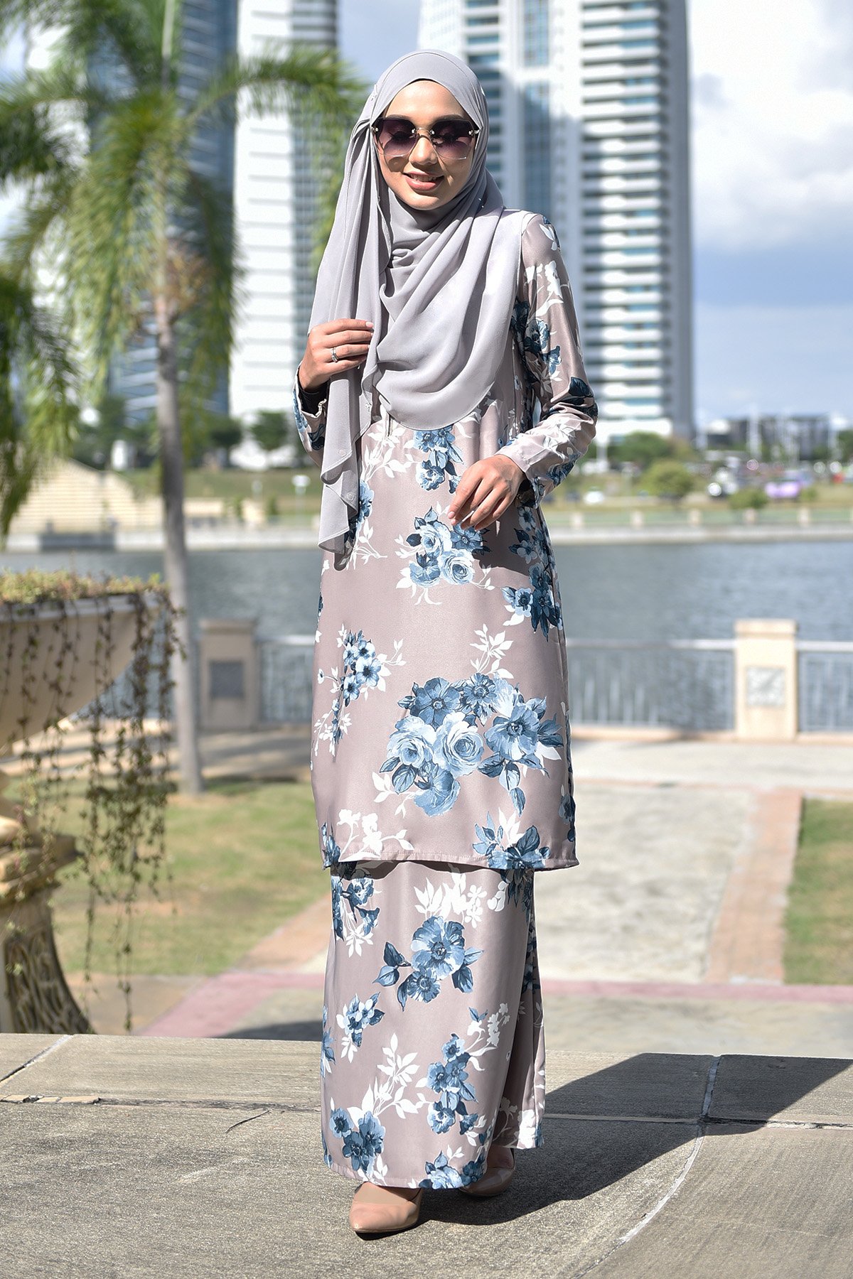 Baju Kurung Fasha - Brown