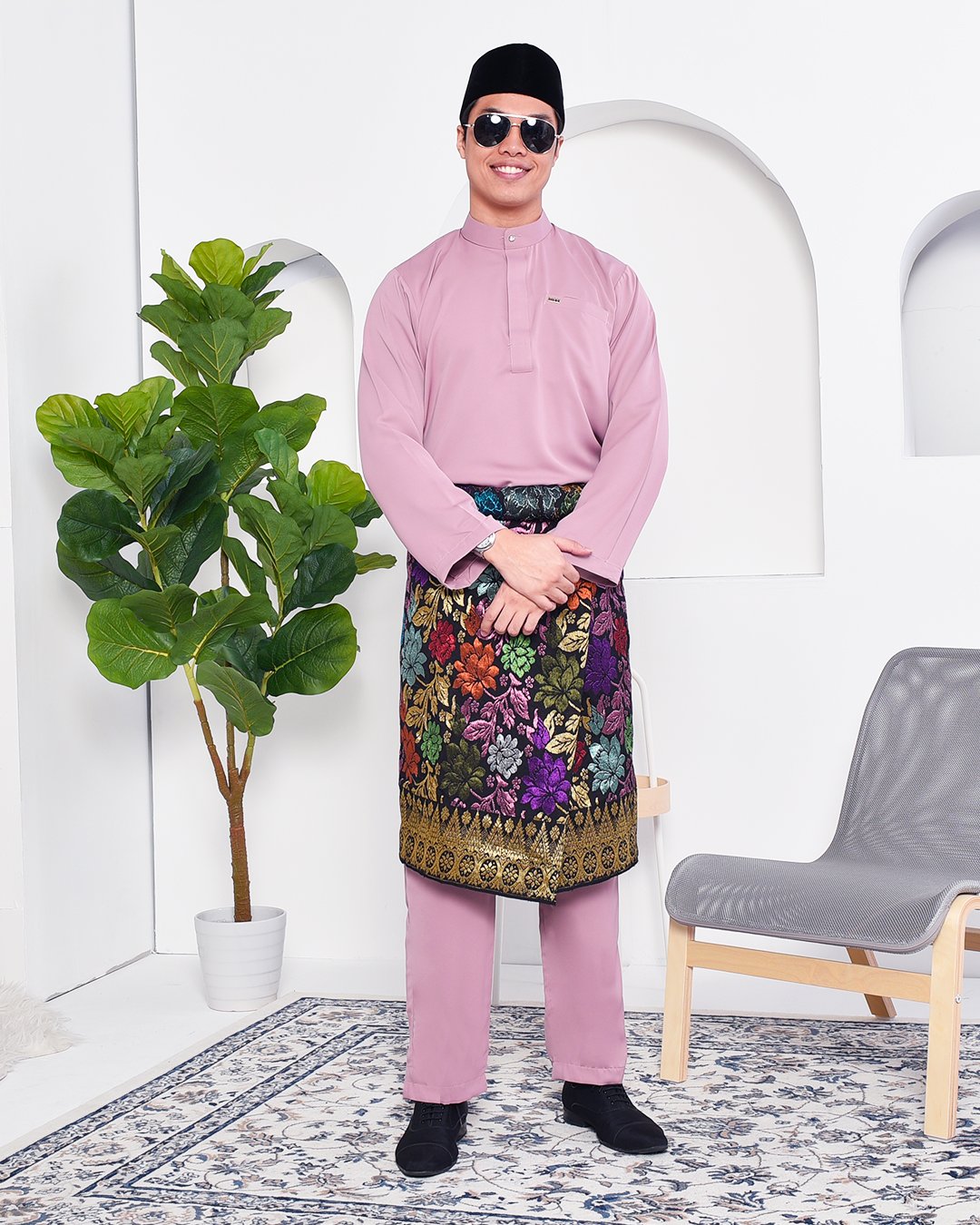  Baju Melayu  Yusuf Slim Fit Lavender MuslimahClothing Com