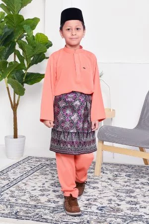 Baju Melayu Yusuf Slim Fit Kids - Coralette