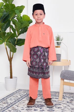 Baju Melayu Yusuf Slim Fit Kids - Coralette