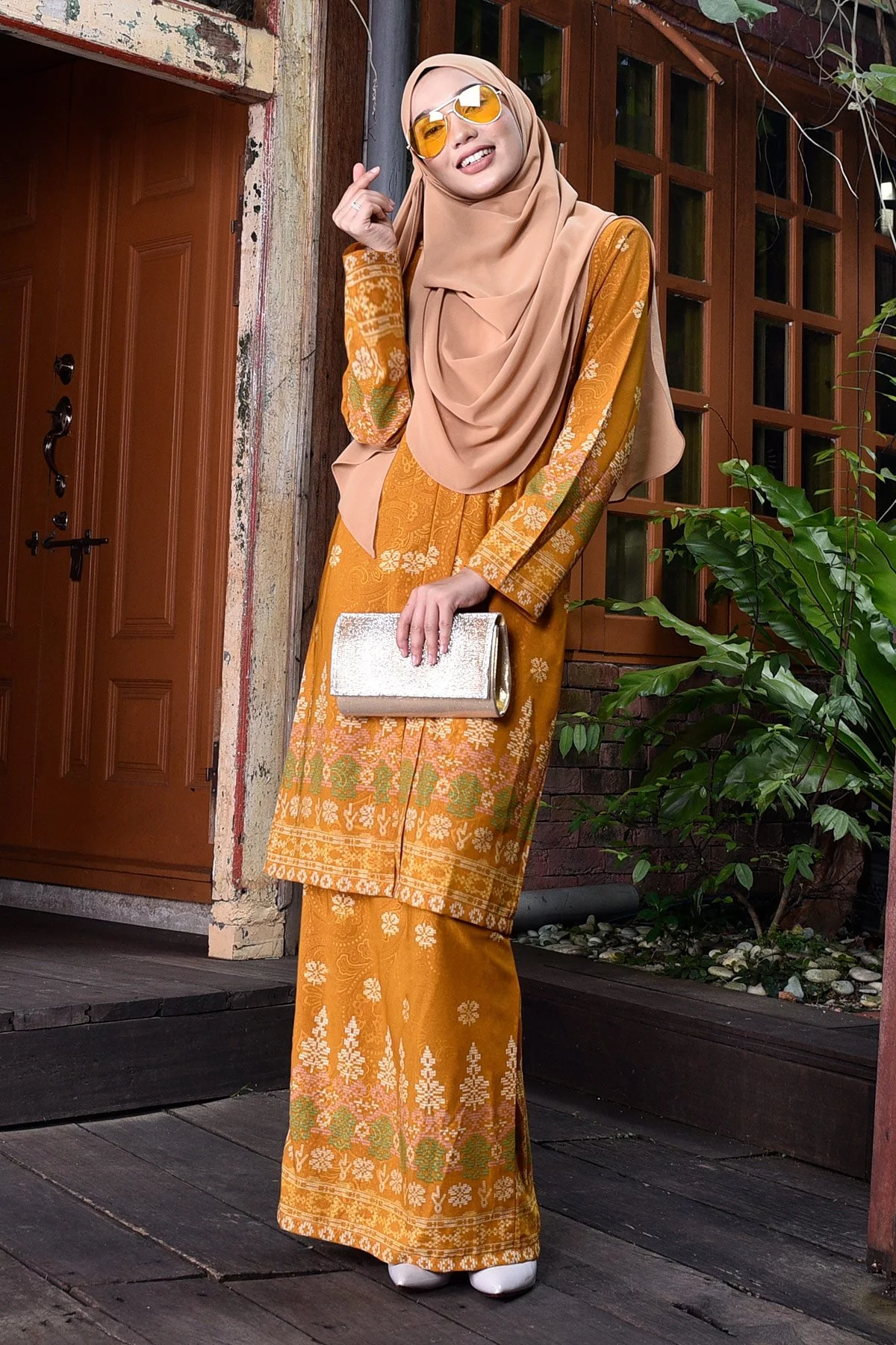 Baju Kebarung Songket Amelia - Goldilocks