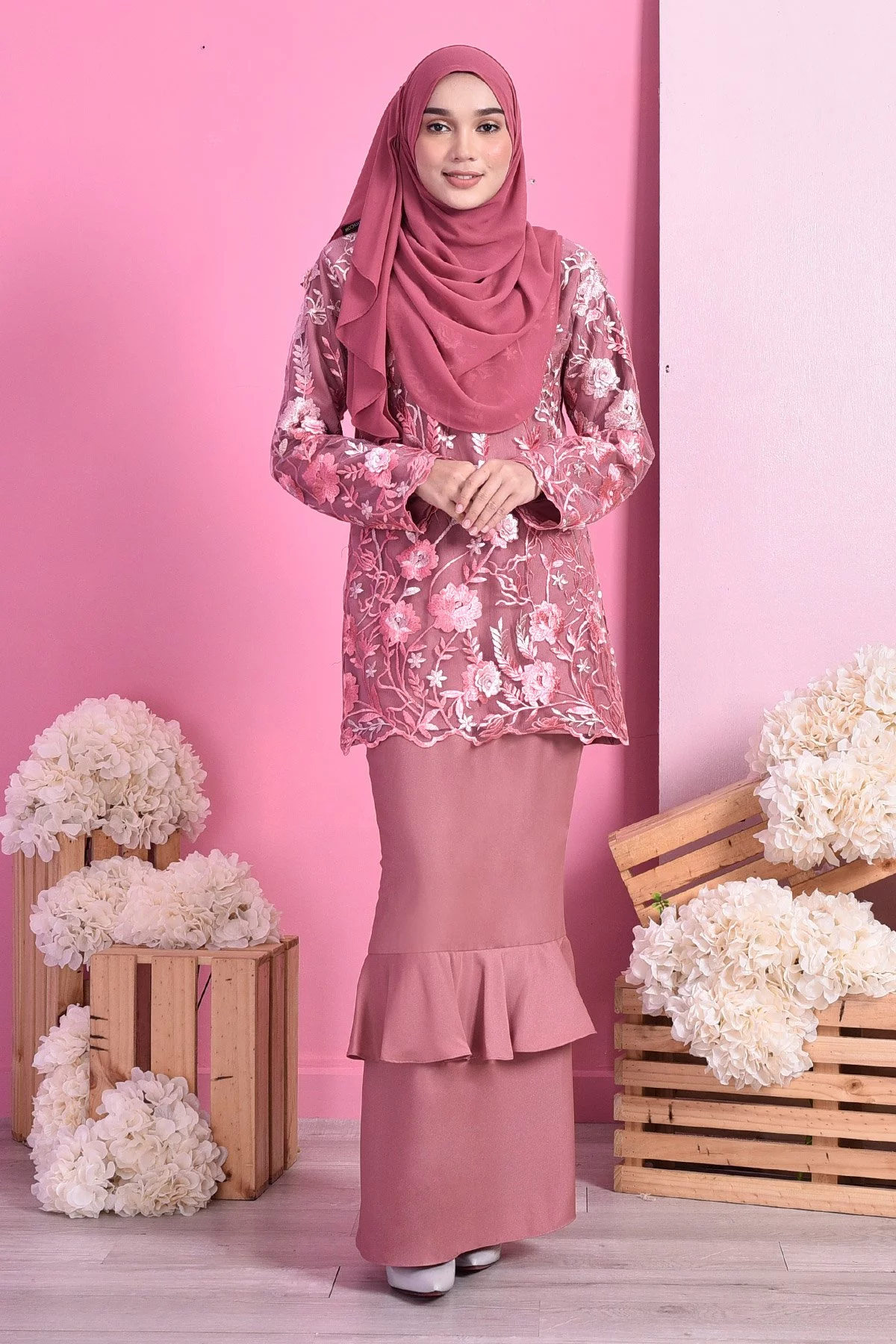 Baju Kurung Lace Celestine - Primrose