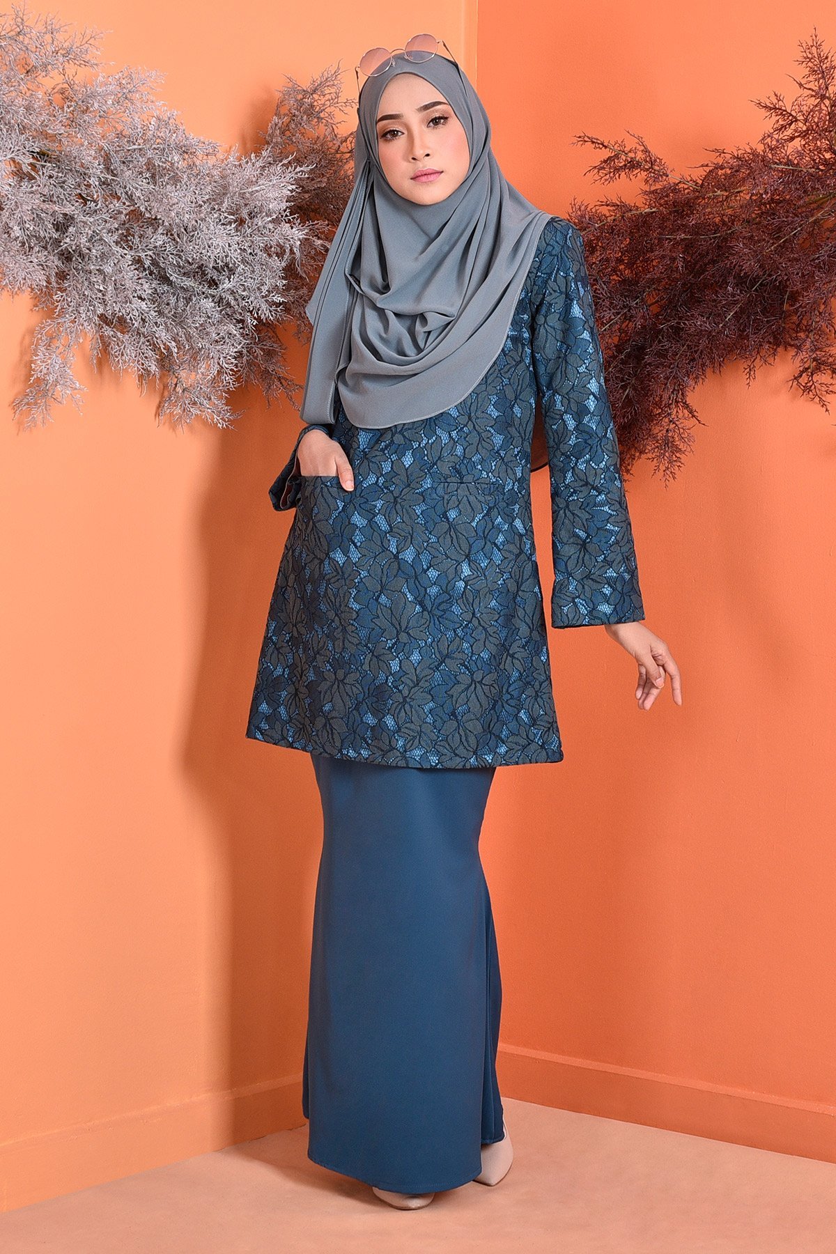 Contoh Baju Kurung Kedah Tradisional : Basic Padma Kurung Kedah Black