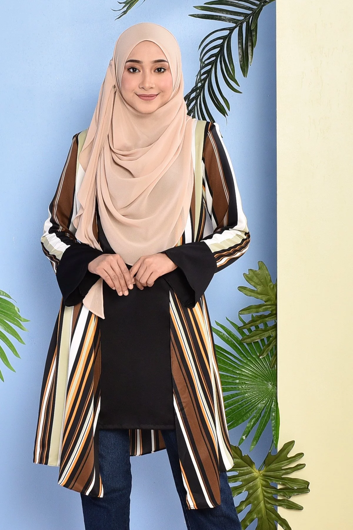 Blouse Cardi Hasnita - Brown