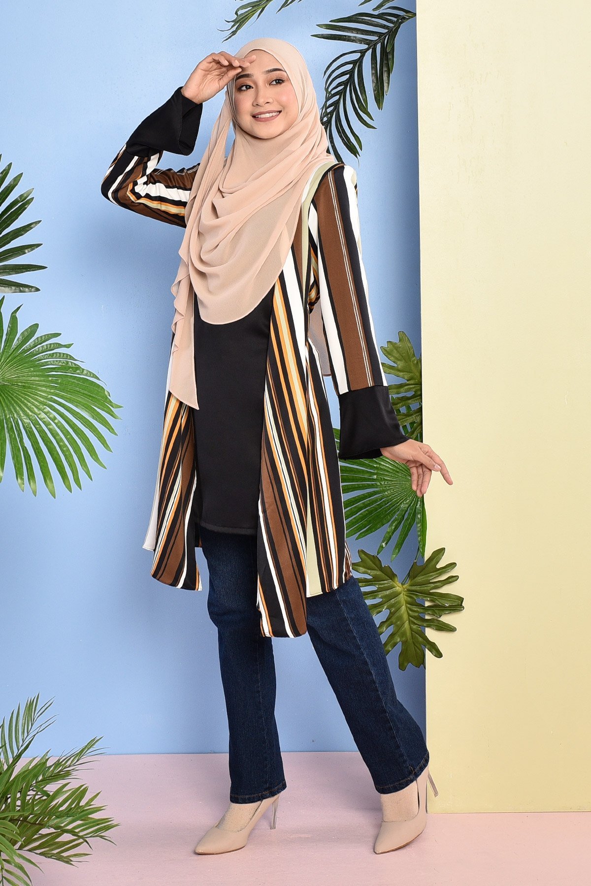 Blouse Cardi Hasnita - Brown