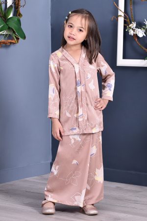 Baju Kebarung Reyna Kids - Brown