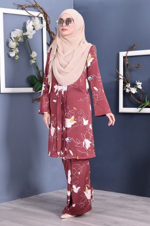 Baju Kebarung Reyna - Red