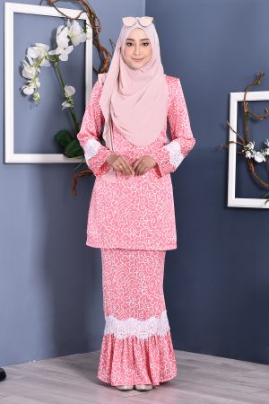 Baju Kurung Regene - Blushing Pink