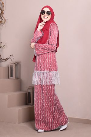 Baju Kurung Tutu Isabelle - Strawberry