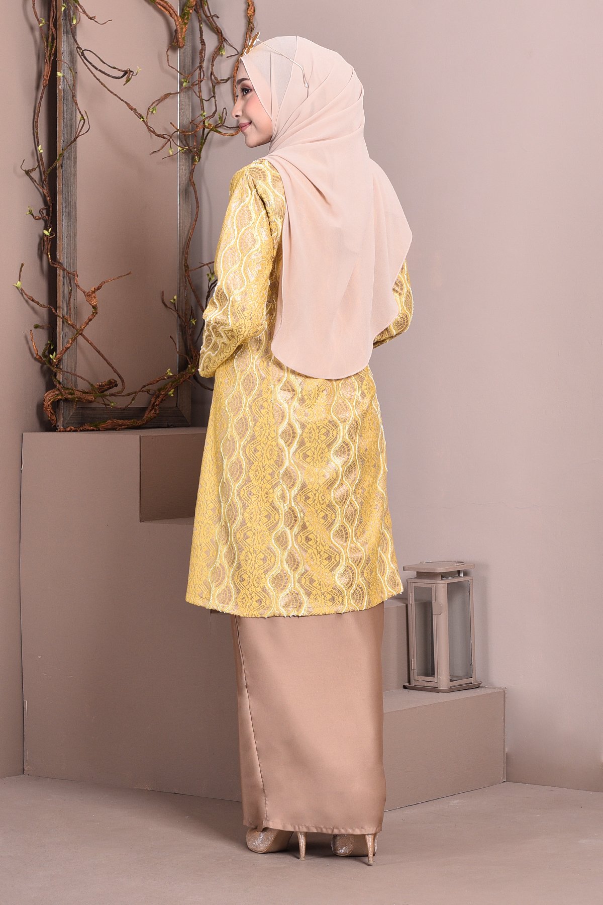  Baju  Kurung  Pahang  Lace  Gia Gold MuslimahClothing Com