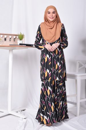 Baju Kurung Nicole - Mystery Black