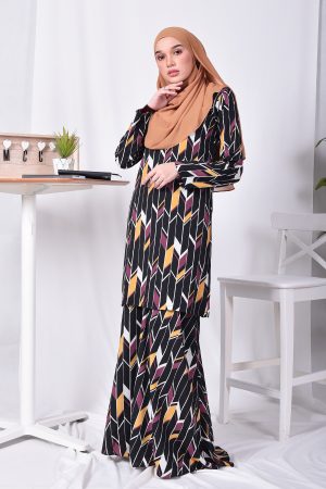 Baju Kurung Nicole - Mystery Black