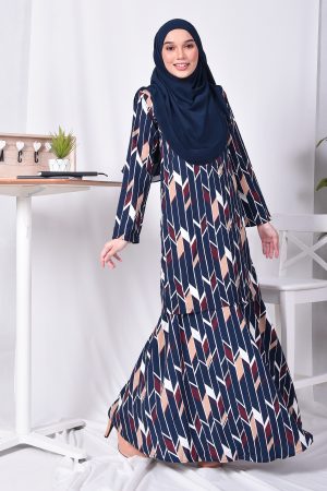 Baju Kurung Nicole - Majestic Blue