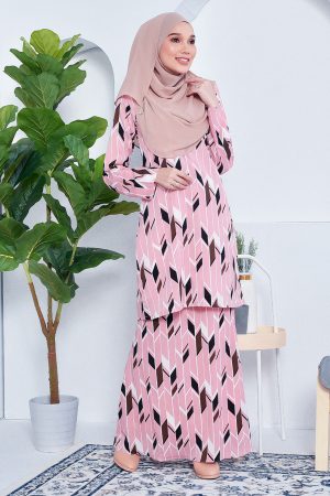 Baju Kurung Nicole - Princess Pink