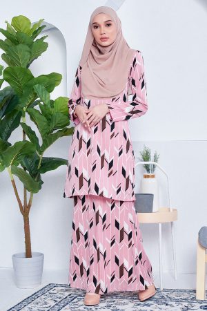 Baju Kurung Nicole - Princess Pink