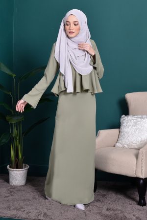 Abaya Alifa II - Olive Green