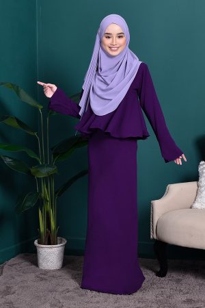 Abaya Alifa II - Grape Purple