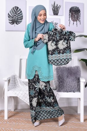 Baju Kemeja Batik Nadir Kids - Green