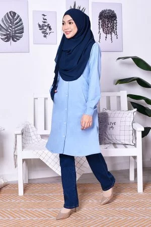 Tunic Denim Daniela - Bleach Blue