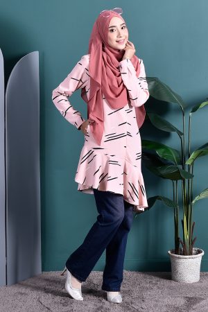 Blouse Ruffle Bellinda - Salmon Pink