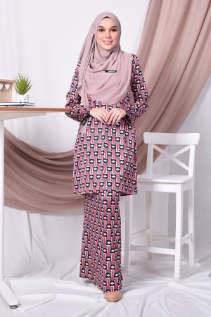 Baju Kurung Moden Mariana - Red