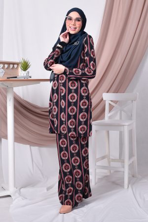 Baju Kurung Moden Adalina - Diamond Black