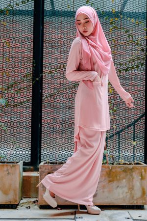 Baju Kurung Kozi Ironless Dream - Pink