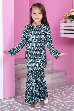 Baju Kurung Moden Mariana Kids - Green