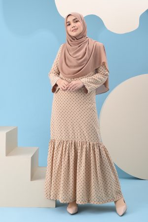 Abaya Ruffle Anita - Baby Brown