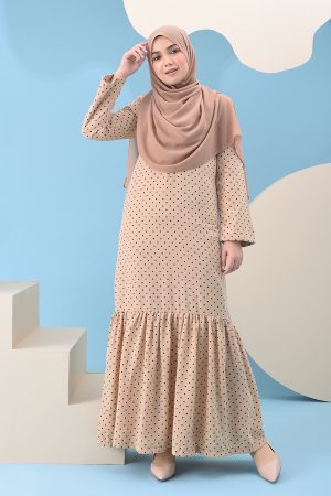 Abaya Ruffle Anita - Baby Brown